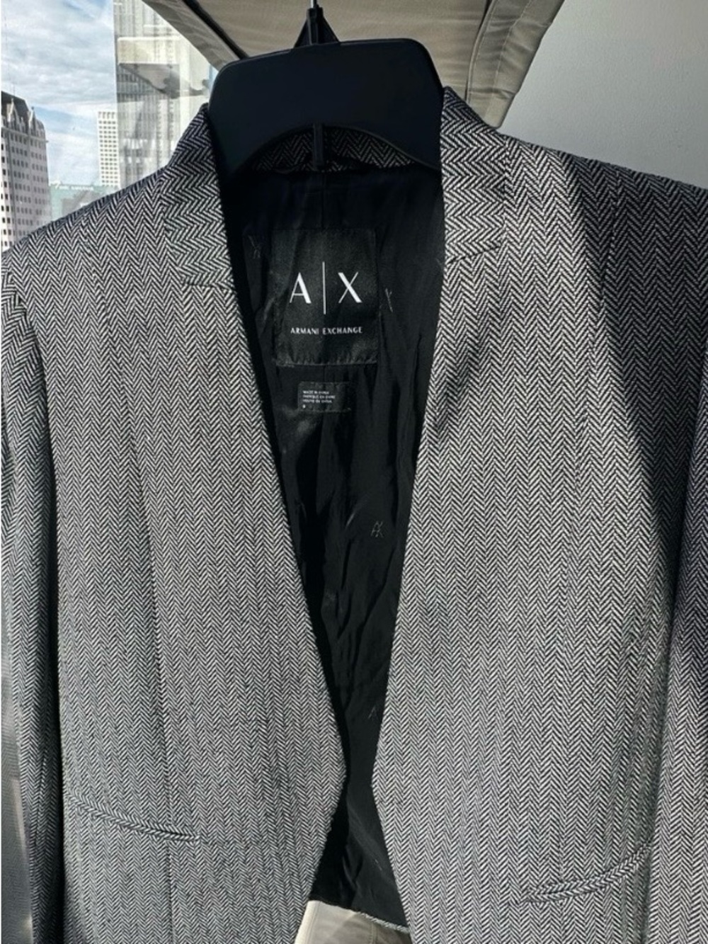 Armani Exchange Herringbone Weave Blazer
